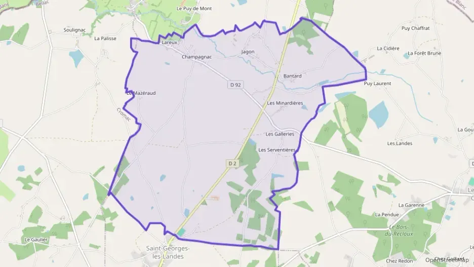 Maison 70 m² trois pièces à vendre à Saint-Georges-les-Landes