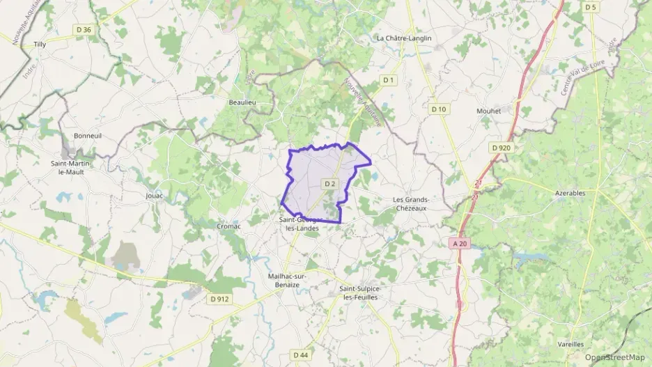 Maison 70 m² trois pièces à vendre à Saint-Georges-les-Landes