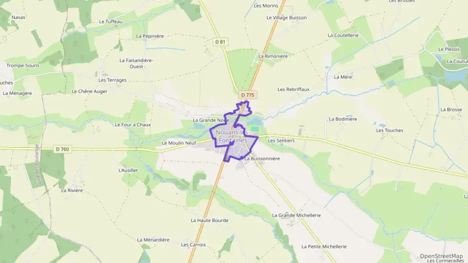 Maison 80 m² quatre pièces à vendre à Nouans-les-Fontaines Maison 80 m² quatre pièces à vendre à Nouans-les-Fontaines