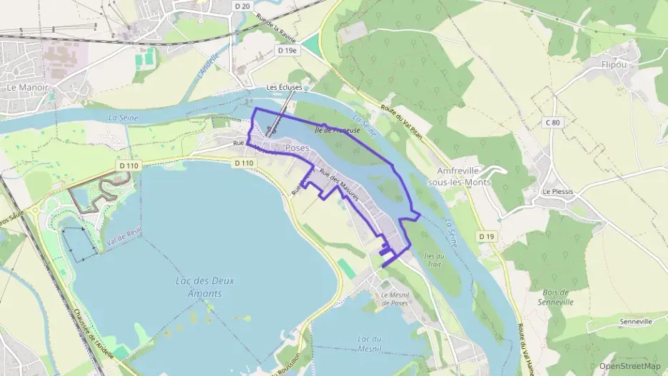 Maison 90 m² trois pièces à vendre à Poses