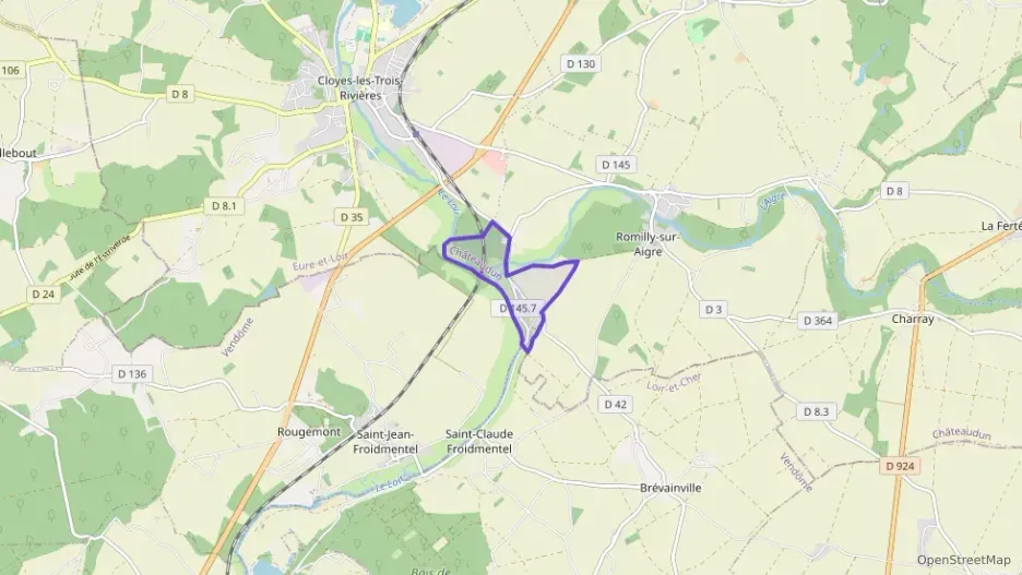 Maison 150 m² quatre pièces à vendre à Cloyes-les-Trois-Rivières