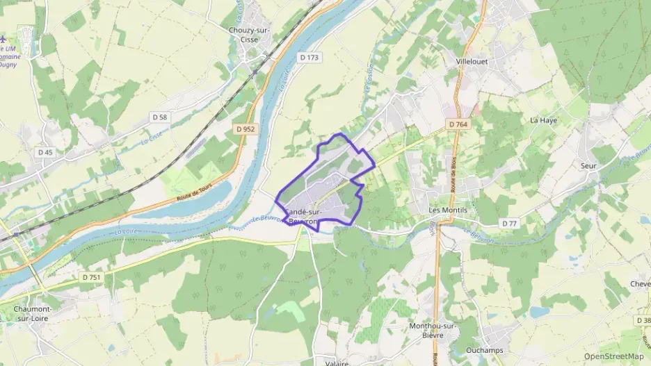 Maison 89 m² quatre pièces à vendre à Candé-sur-Beuvron