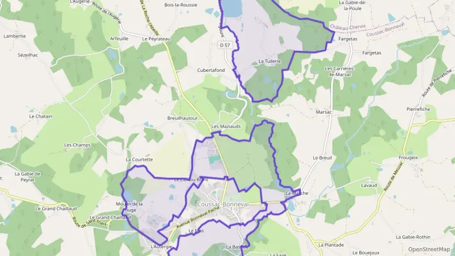 Maison 58 m² quatre pièces à vendre à Coussac-Bonneval Maison 58 m² quatre pièces à vendre à Coussac-Bonneval