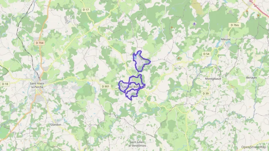 Maison 58 m² quatre pièces à vendre à Coussac-Bonneval Maison 58 m² quatre pièces à vendre à Coussac-Bonneval