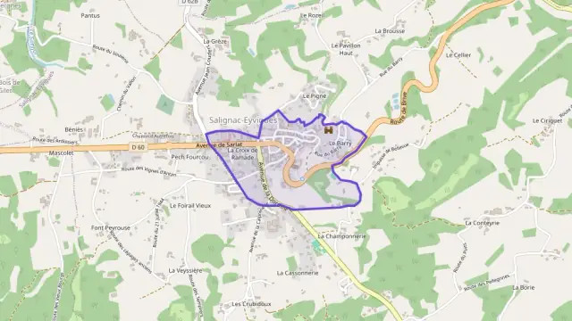 Maison 88 m² trois pièces à vendre à Salignac-Eyvigues