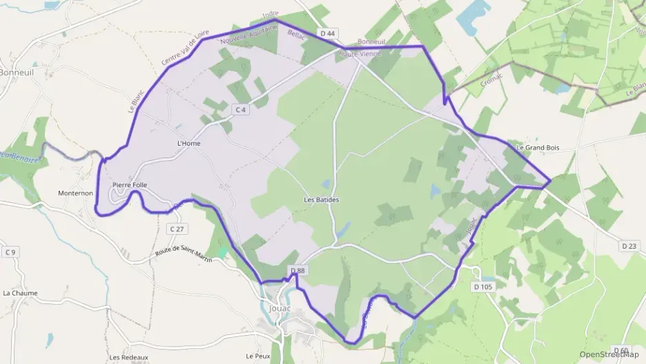 Maison 80 m² trois pièces à vendre à Jouac