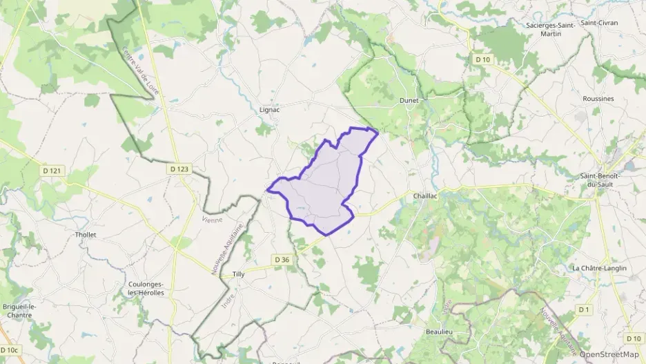 Maison 67 m² deux pieces à vendre à Chaillac Maison 67 m² deux pieces à vendre à Chaillac