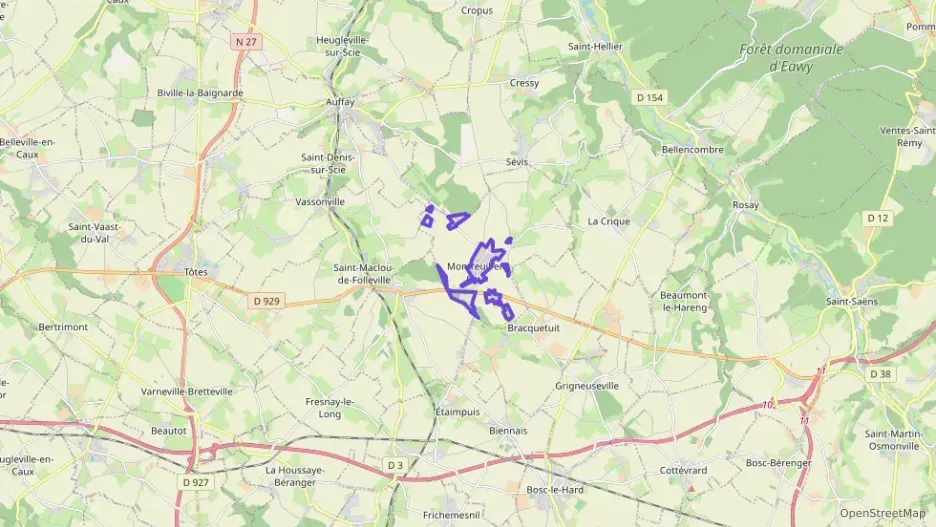 Maison 101 m² quatre pièces à vendre à Montreuil-en-Caux Maison 101 m² quatre pièces à vendre à Montreuil-en-Caux