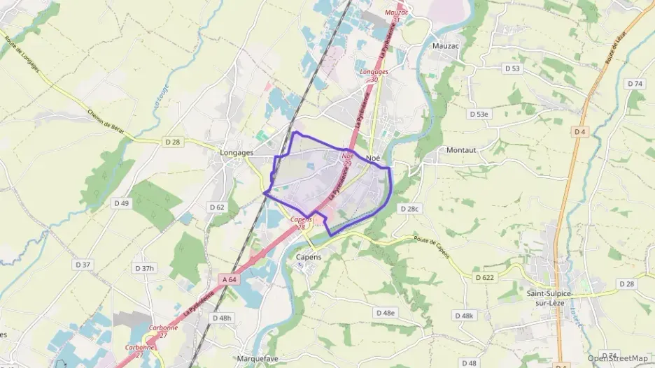 Maison 76 m² quatre pièces à vendre à Noé Maison 76 m² quatre pièces à vendre à Noé