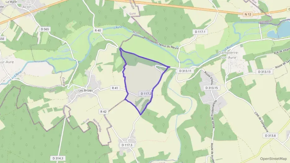 Maison 95 m² quatre pièces à vendre à Dampierre-sur-Avre