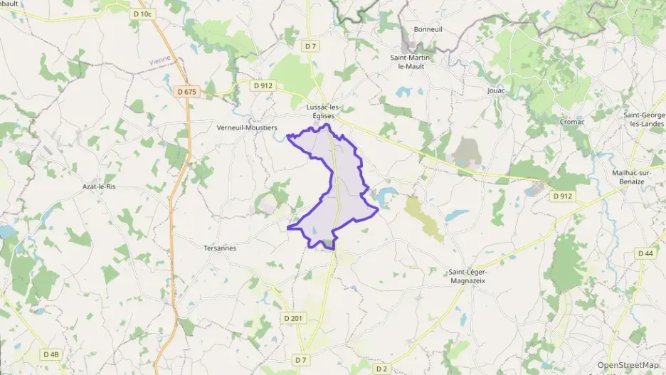 Maison 50 m² trois pièces à vendre à Lussac-les-Églises Maison 50 m² trois pièces à vendre à Lussac-les-Églises