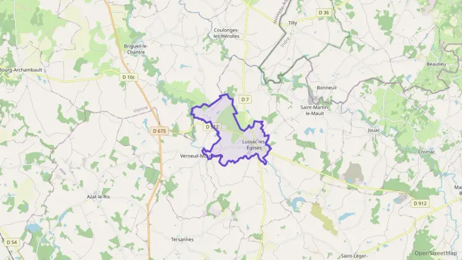 Maison 90 m² quatre pièces à vendre à Lussac-les-Églises Maison 90 m² quatre pièces à vendre à Lussac-les-Églises