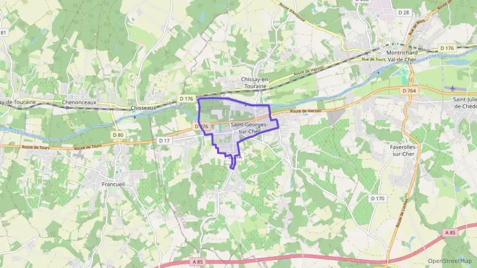 Maison 60 m² trois pièces à vendre à Saint-Georges-sur-Cher