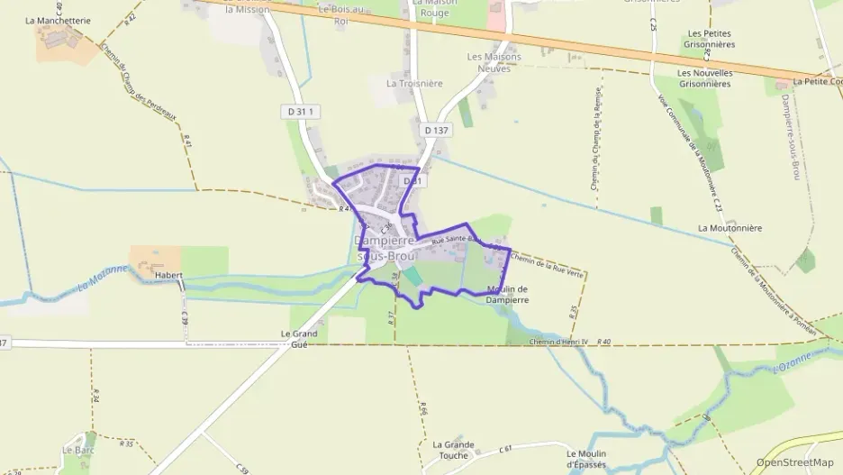 Maison 80 m² quatre pièces à vendre à Dampierre-sous-Brou Maison 80 m² quatre pièces à vendre à Dampierre-sous-Brou