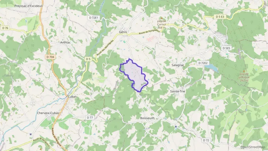 Maison 69 m² trois pièces à vendre à Génis