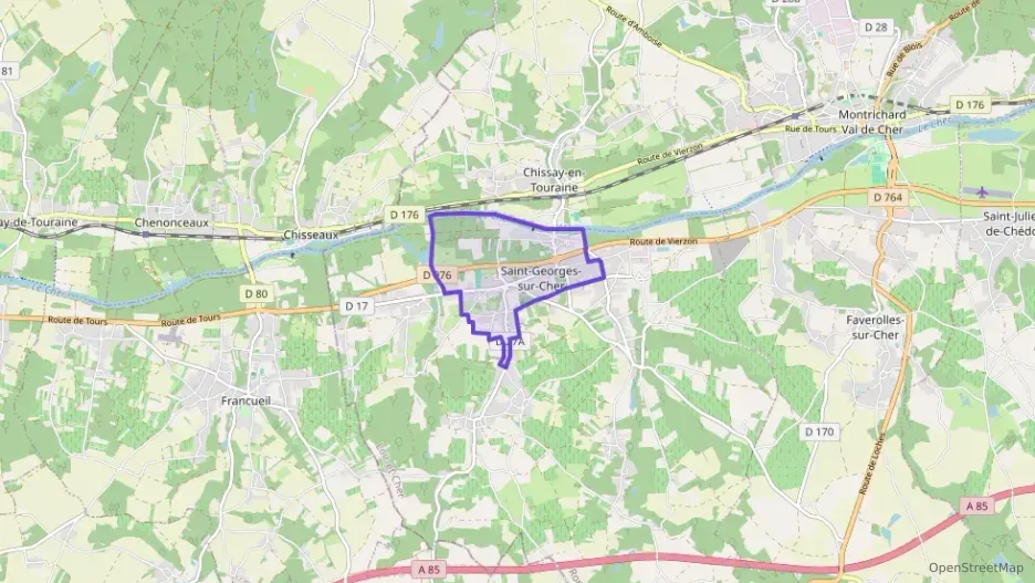 Maison 90 m² deux pieces à vendre à Saint-Georges-sur-Cher