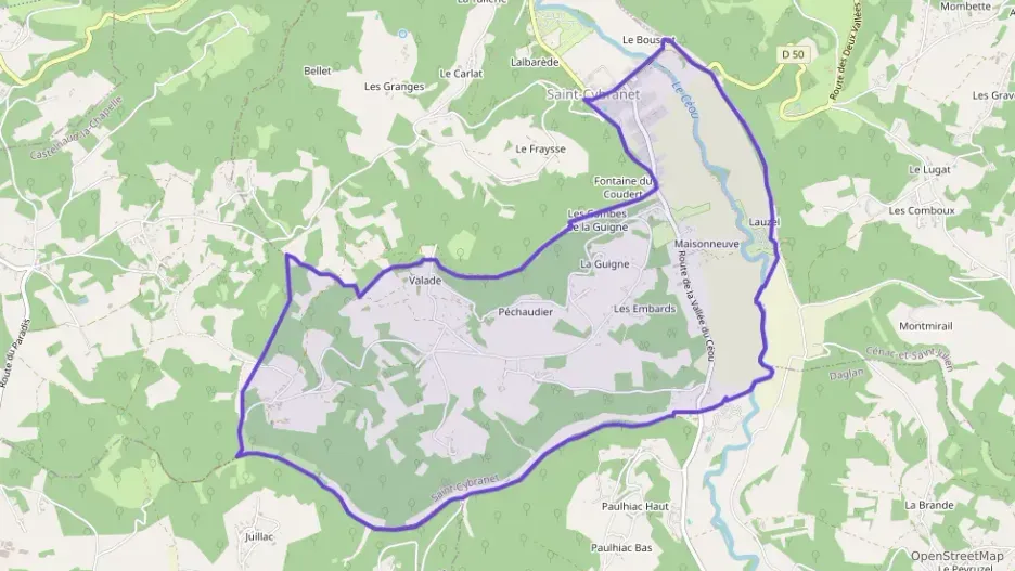 Maison 88 m² quatre pièces à vendre à Saint-Cybranet Maison 88 m² quatre pièces à vendre à Saint-Cybranet