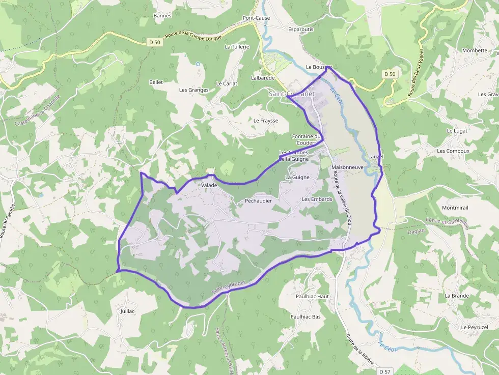 Maison 88 m² quatre pièces à vendre à Saint-Cybranet