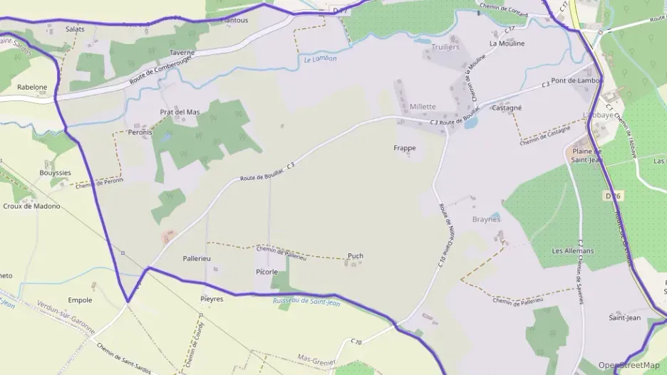 Maison 100 m² quatre pièces à vendre à Mas-Grenier Maison 100 m² quatre pièces à vendre à Mas-Grenier