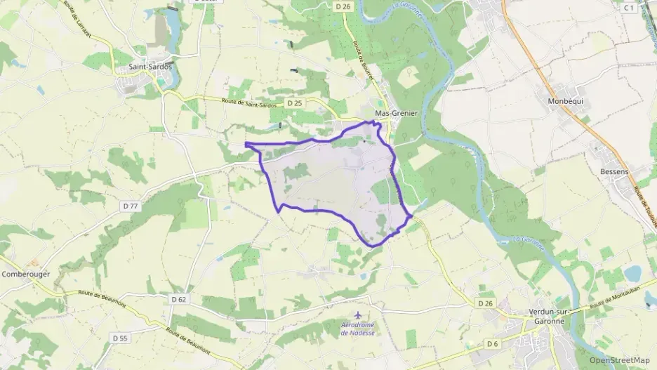 Maison 100 m² quatre pièces à vendre à Mas-Grenier Maison 100 m² quatre pièces à vendre à Mas-Grenier