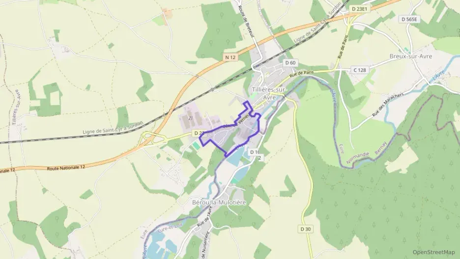 Maison 65 m² trois pièces à vendre à Tillières-sur-Avre