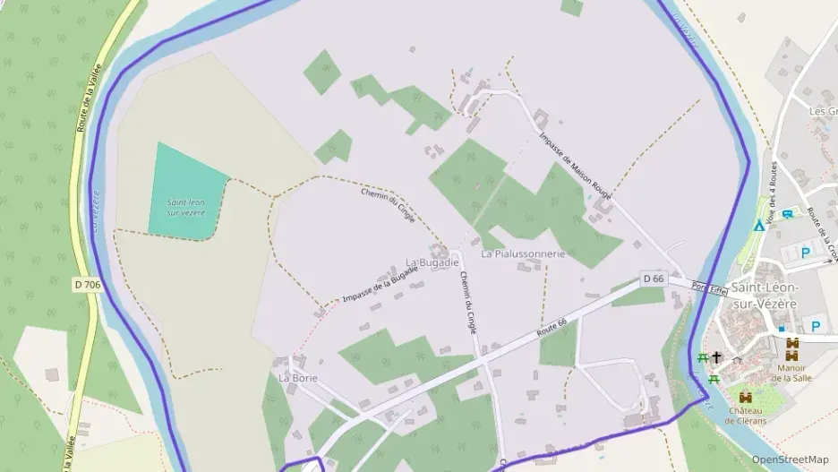 Maison 70 m² trois pièces à vendre à Saint-Léon-sur-Vézère