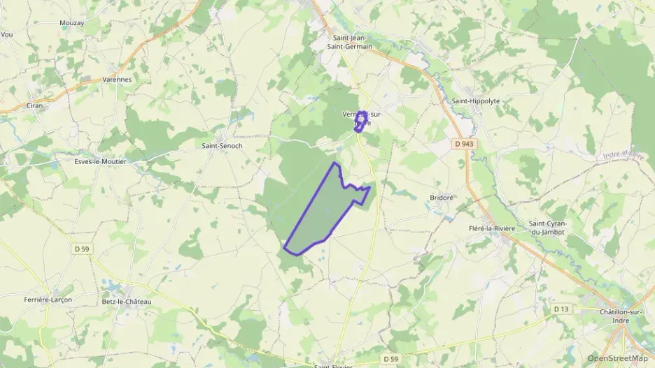 Maison 92 m² quatre pièces à vendre à Verneuil-sur-Indre