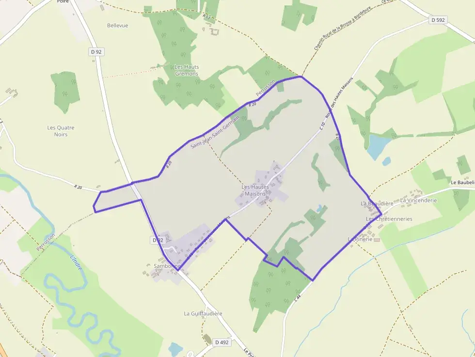 Maison 80 m² quatre pièces à vendre à Saint-Jean-Saint-Germain