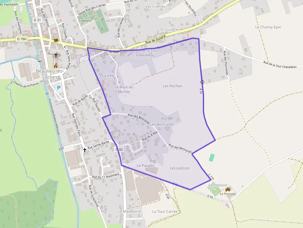 Maison 96 m² quatre pièces à vendre à Beaulieu-lès-Loches