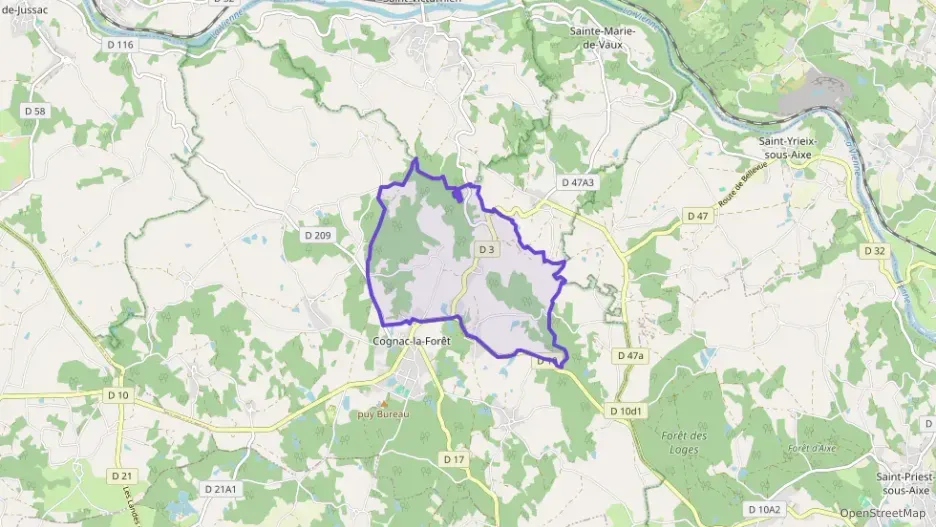 Maison 95 m² quatre pièces à vendre à Cognac-la-Forêt Maison 95 m² quatre pièces à vendre à Cognac-la-Forêt