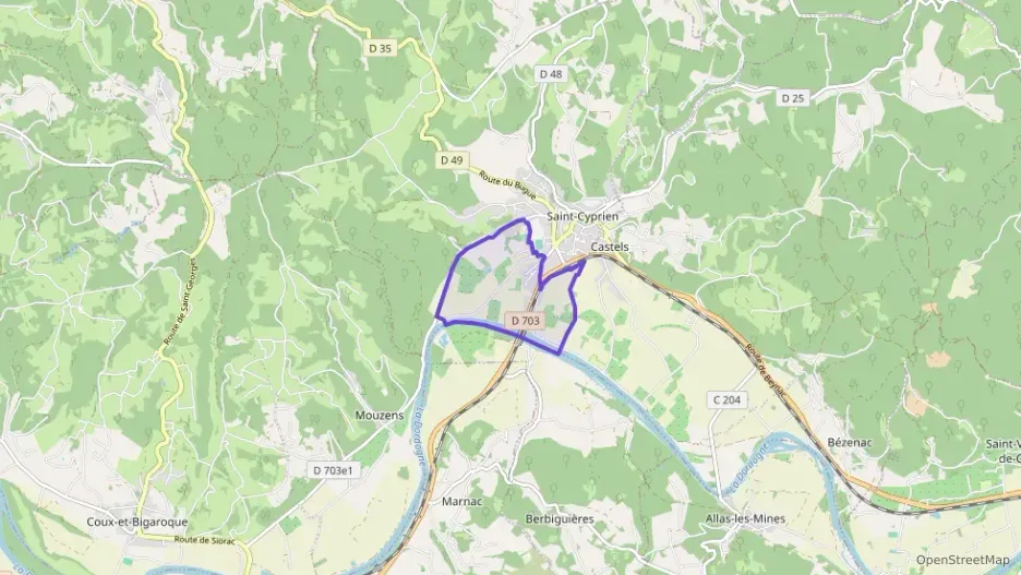 Maison 71 m² quatre pièces à vendre à Saint-Cyprien