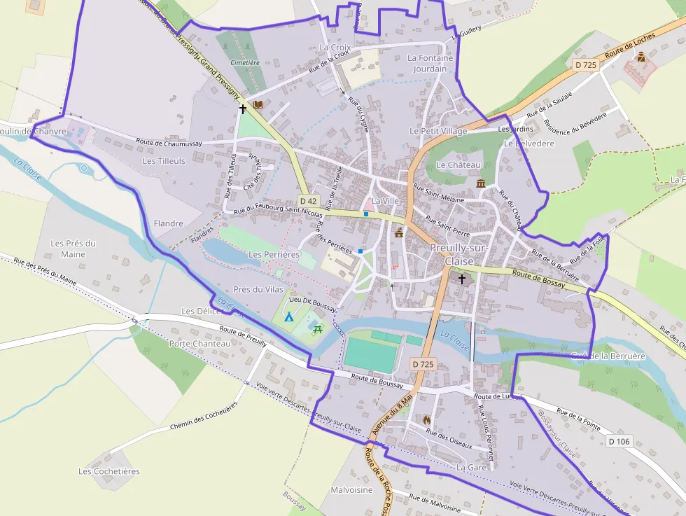 Maison 95 m² quatre pièces à vendre à Preuilly-sur-Claise