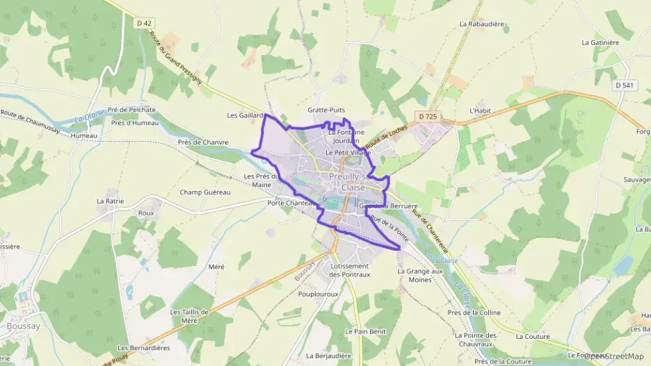 Maison 95 m² quatre pièces à vendre à Preuilly-sur-Claise Maison 95 m² quatre pièces à vendre à Preuilly-sur-Claise