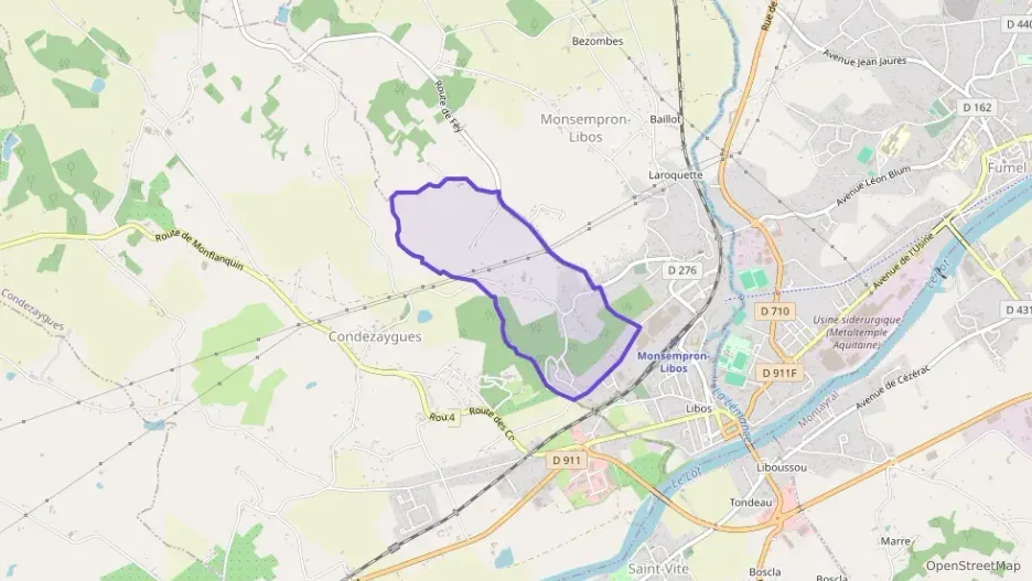 Maison 90 m² quatre pièces à vendre à Monsempron-Libos