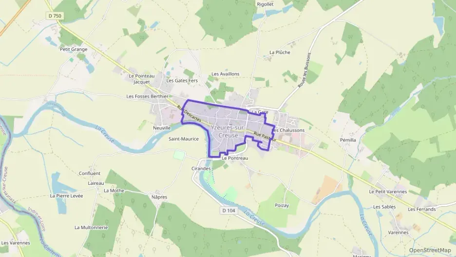 Maison 77 m² quatre pièces à vendre à Yzeures-sur-Creuse