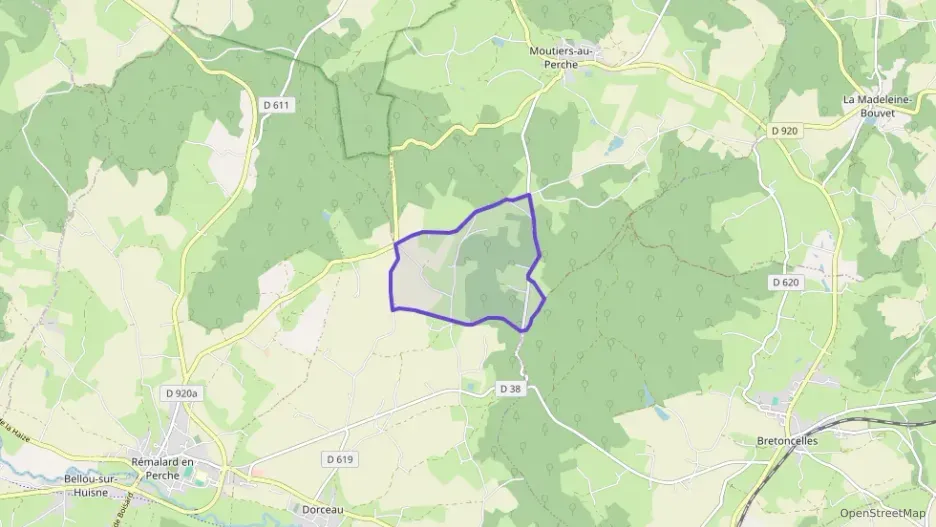 Maison 60 m² trois pièces à vendre à Moutiers-au-Perche