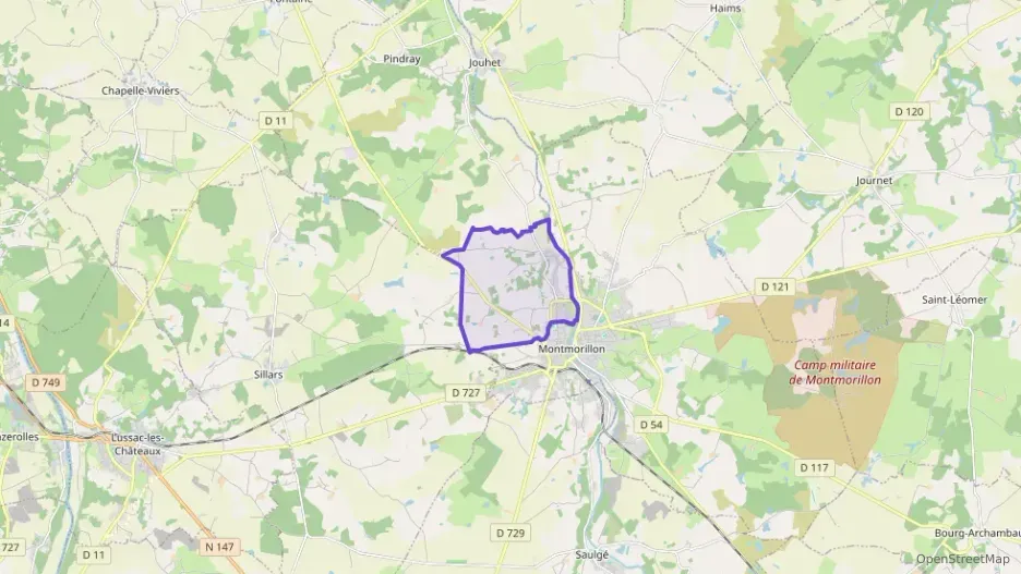 Maison 90 m² quatre pièces à vendre à Montmorillon