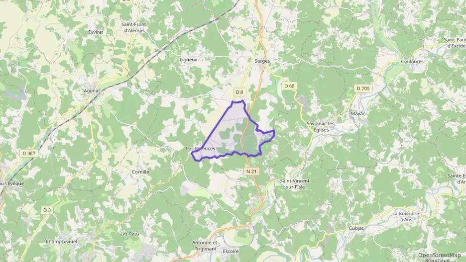 Maison 110 m² quatre pièces à vendre à Sorges et Ligueux en Périgord