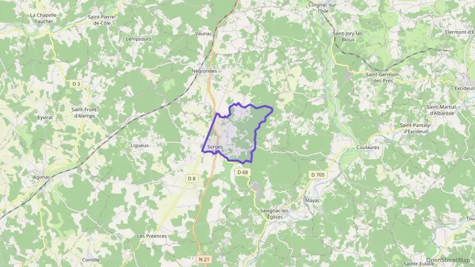 Maison 62 m² quatre pièces à vendre à Sorges et Ligueux en Périgord