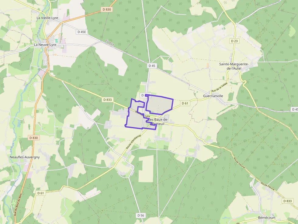 Maison 56 m² trois pièces à vendre à Les Baux-de-Breteuil