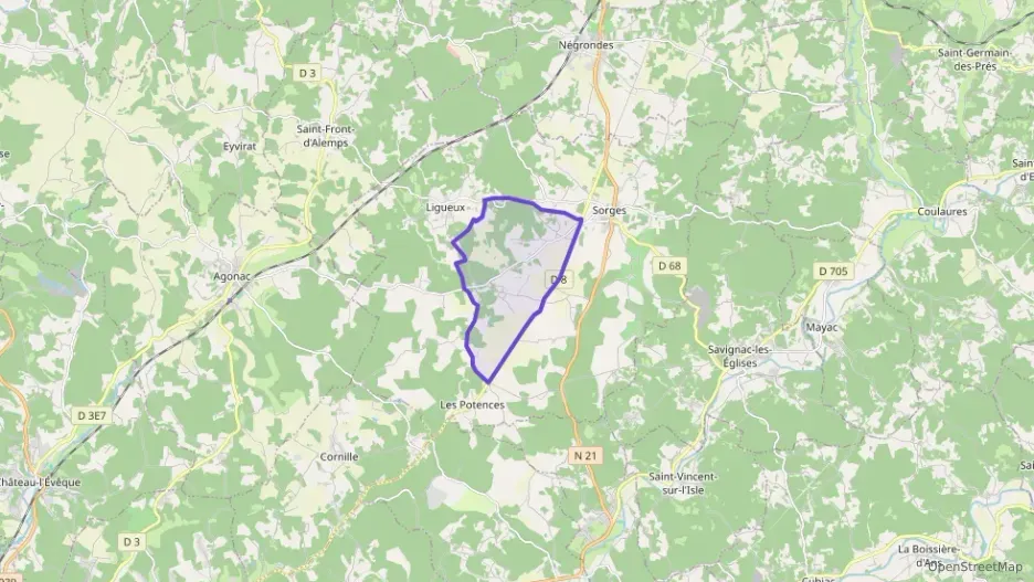 Maison 80 m² quatre pièces à vendre à Sorges et Ligueux en Périgord
