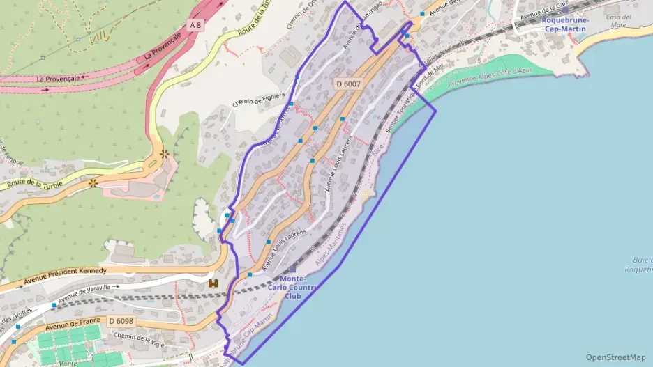 Appartement 61 m² deux pieces à vendre à Roquebrune-Cap-Martin