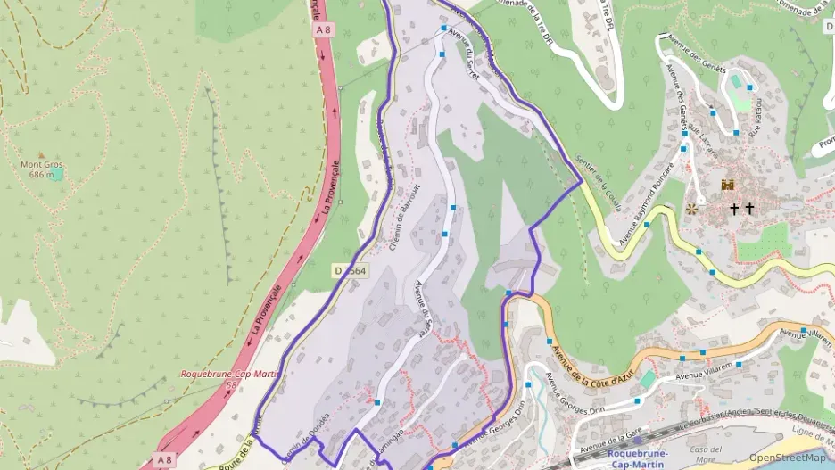 Appartement 59 m² deux pieces à vendre à Roquebrune-Cap-Martin