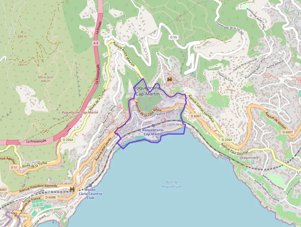 Appartement 60 m² trois pièces à vendre à Roquebrune-Cap-Martin