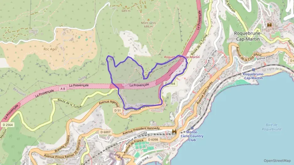 Appartement 56 m² deux pieces à vendre à Roquebrune-Cap-Martin