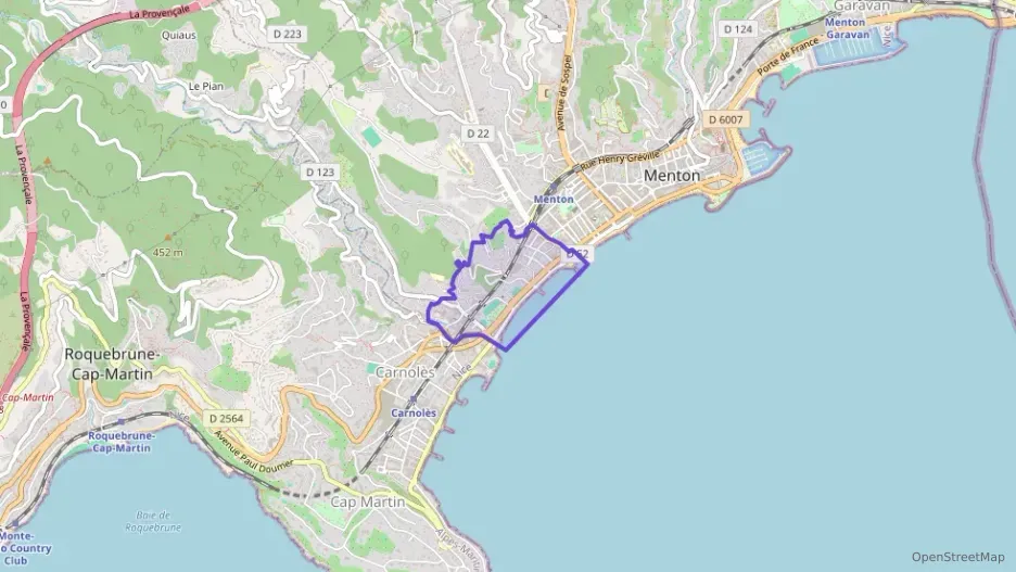 Appartement 35 m² une piece à vendre à Menton