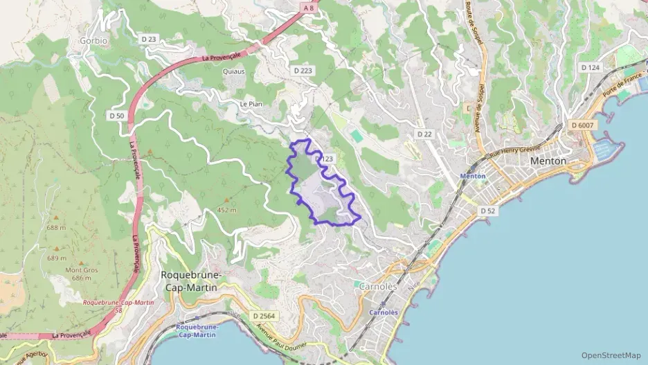 Appartement 61 m² trois pièces à vendre à Roquebrune-Cap-Martin