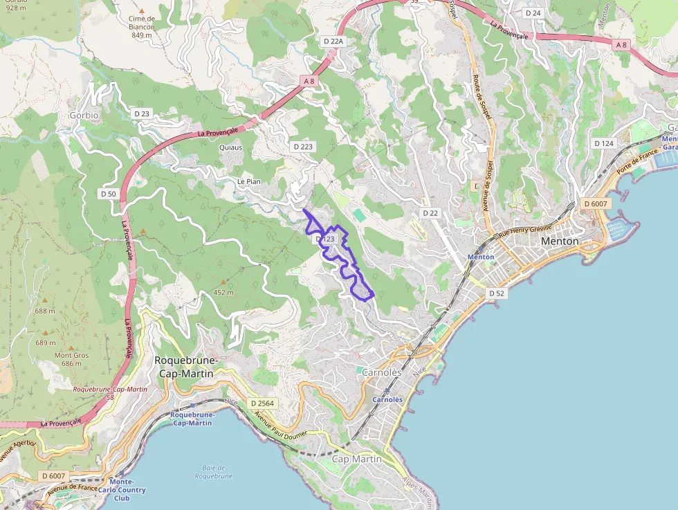 Appartement 60 m² trois pièces à vendre à Menton