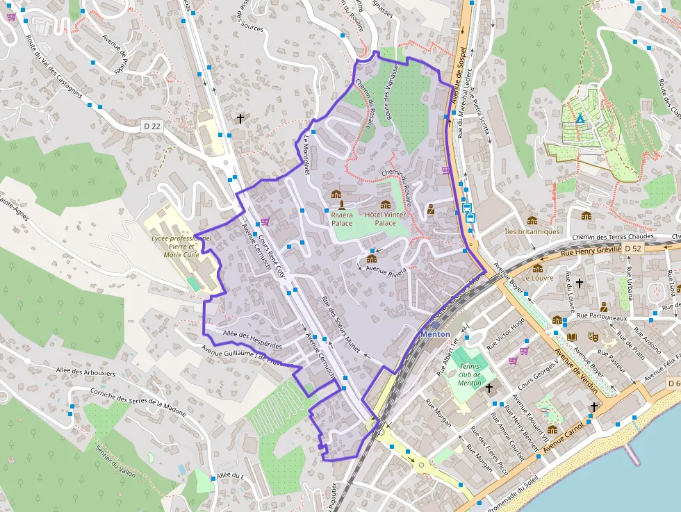 Appartement 67 m² trois pièces à vendre à Menton