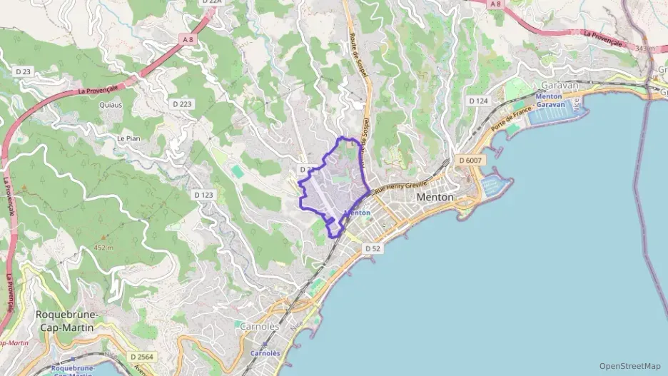 Appartement 44 m² deux pieces à vendre à Menton